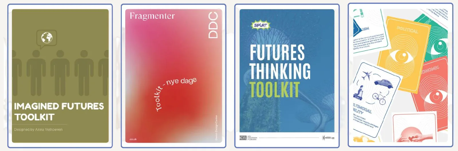 Futures toolkits we studied, including the Imagined Futures Toolkit and Futures Thinking Toolkit